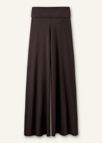 ME+EM Brown Super Wide Palazzo Pant