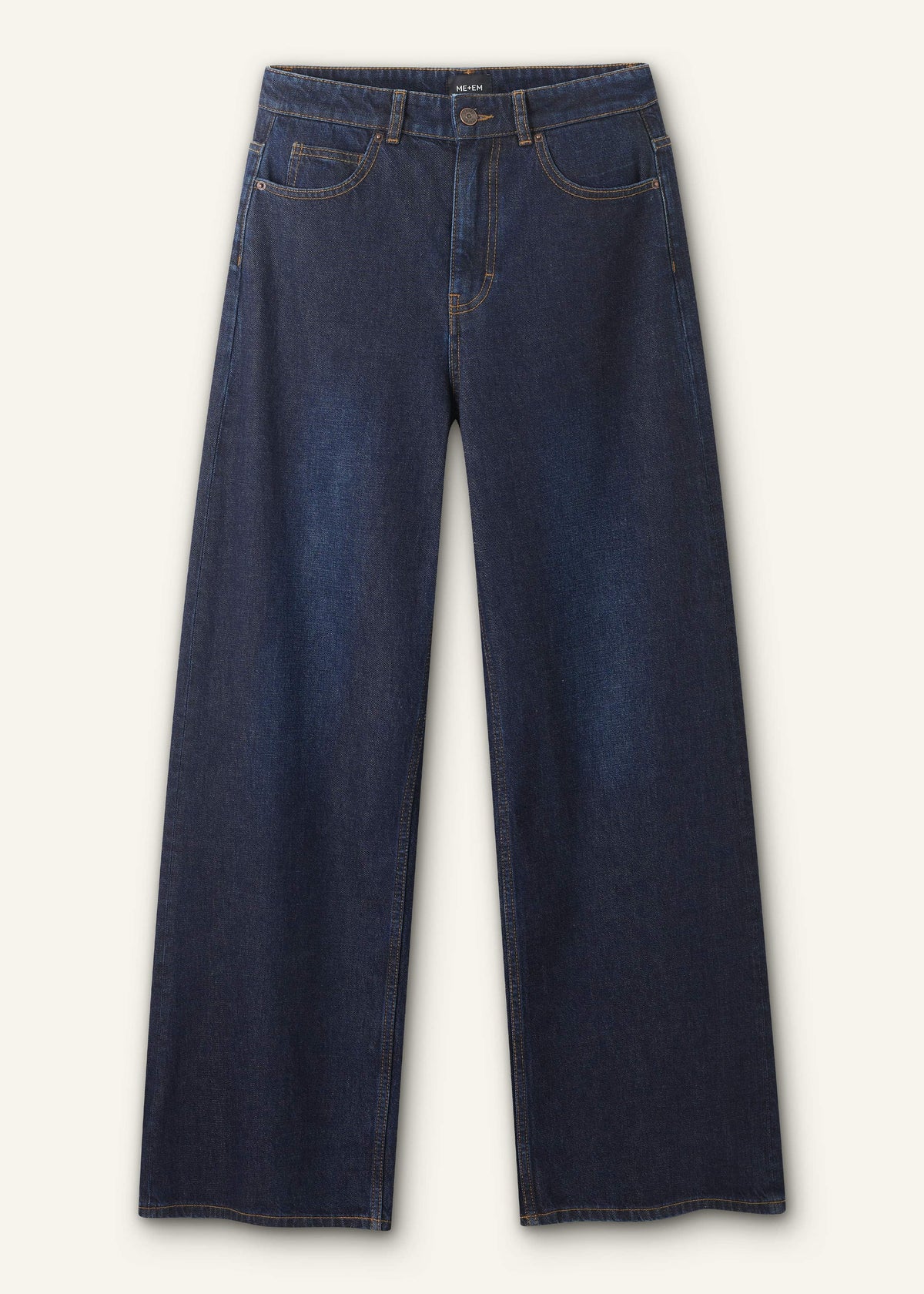 ME+EM Dark Blue Rinse Wash Ultimate Wide-Leg Jean