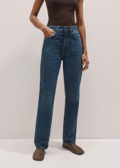 ME+EM Blue Full-Length Straight Jean