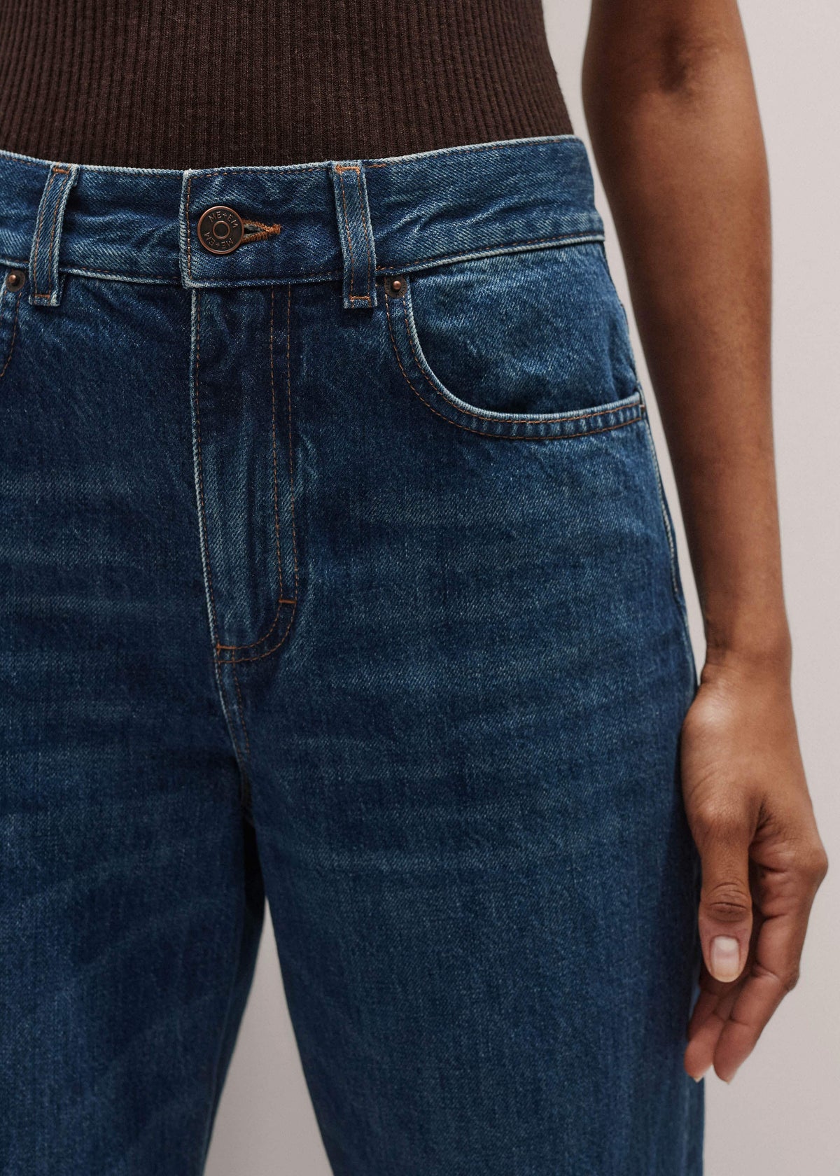 ME+EM Blue Full-Length Straight Jean