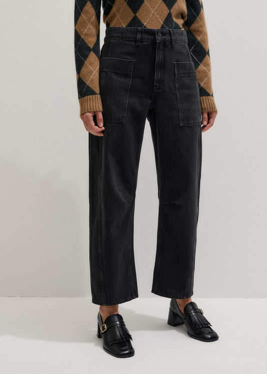 ME+EM Black Patch Pocket Engineered Jean