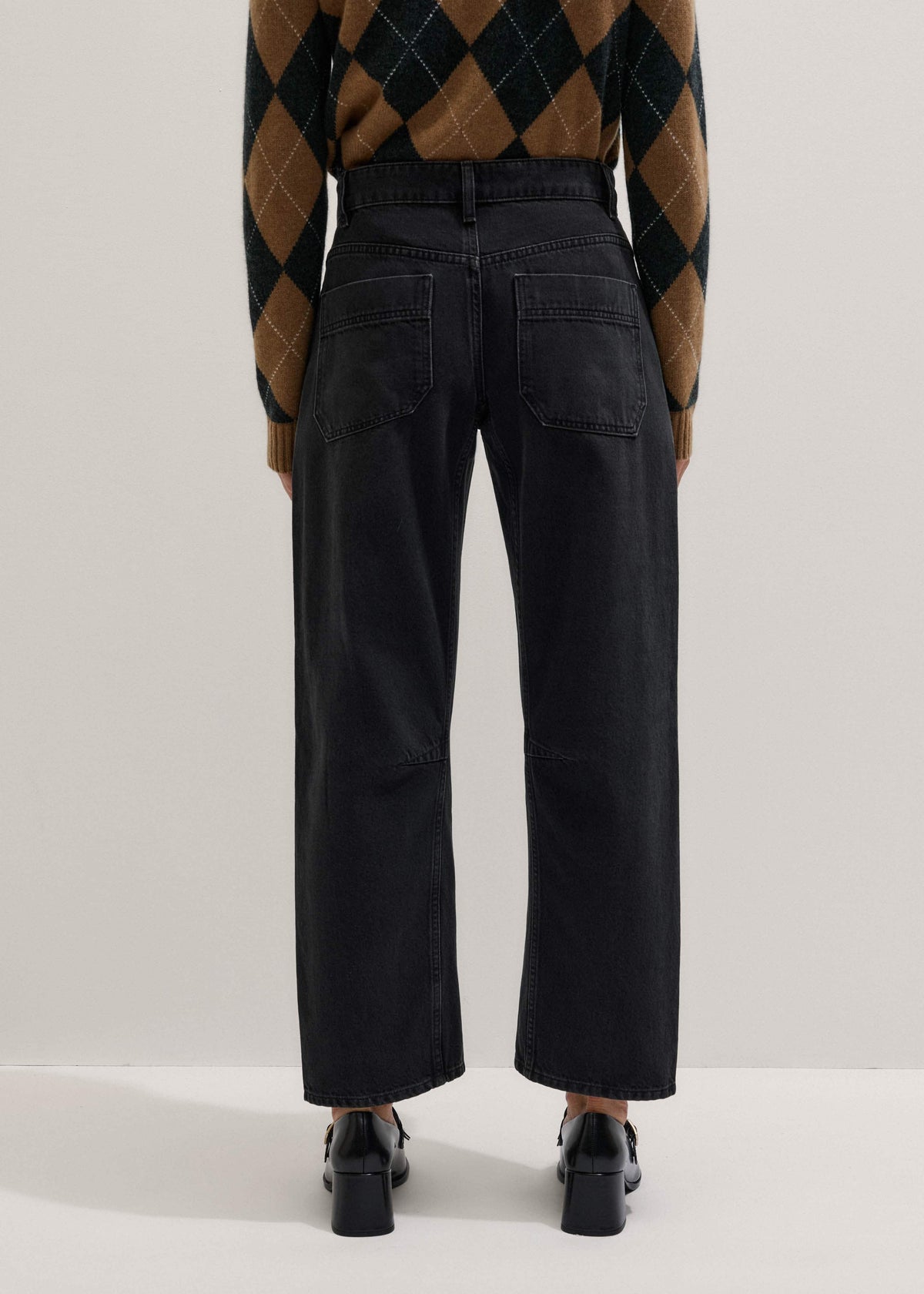 ME+EM Black Patch Pocket Engineered Jean