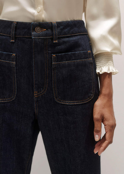 ME+EM Blue Subtle Flare Jean