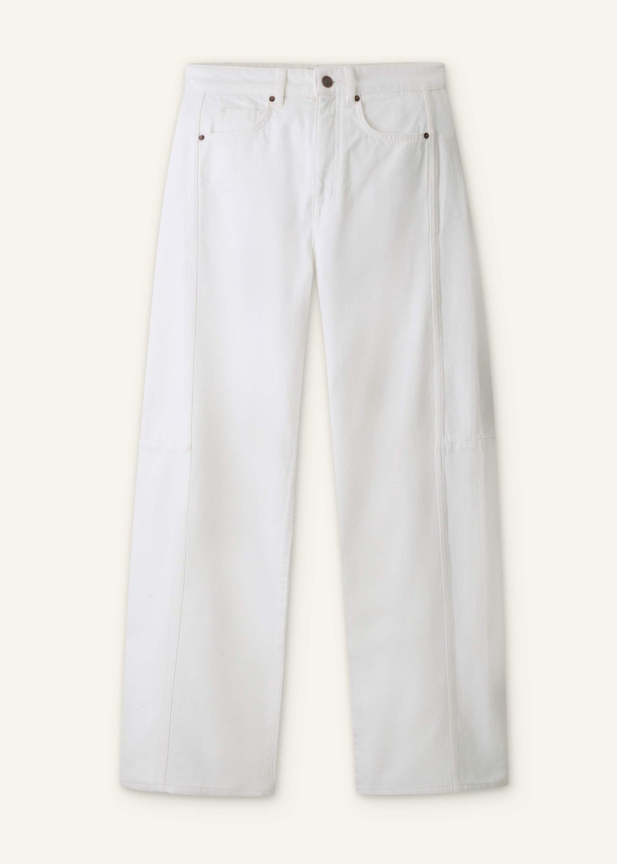 ME+EM White Exaggerated Taper Jean