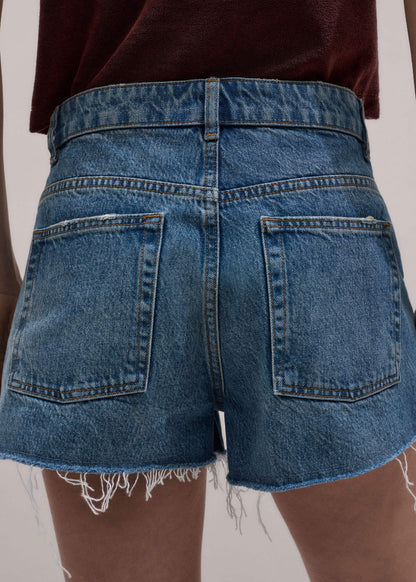 ME+EM Blue Classic Cut Off Short