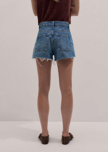 ME+EM Blue Classic Cut Off Short