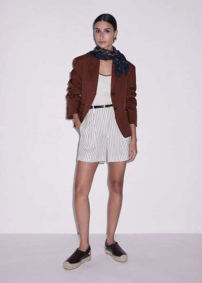 ME+EM Ivory Tailored Pleat Short