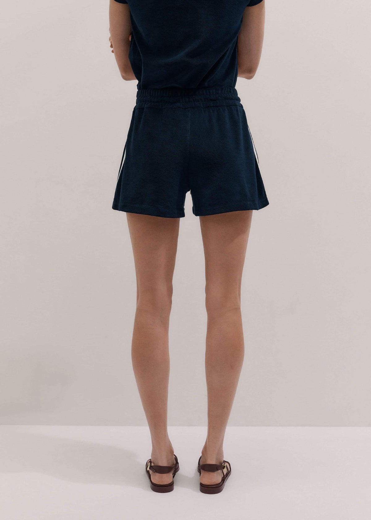 ME+EM Navy Rib Trim Track Short