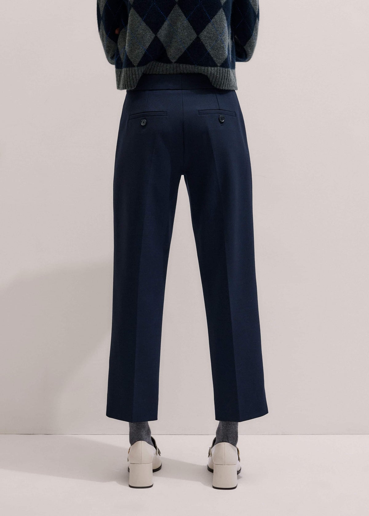 ME+EM Navy Slim Crop Forever Pant | Pants