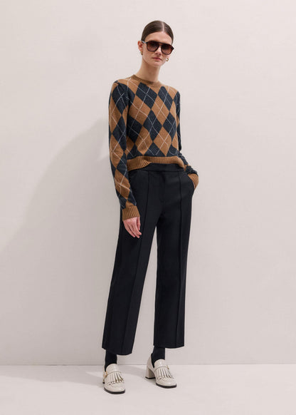 ME+EM Black Slim Crop Tux Pant | Pants