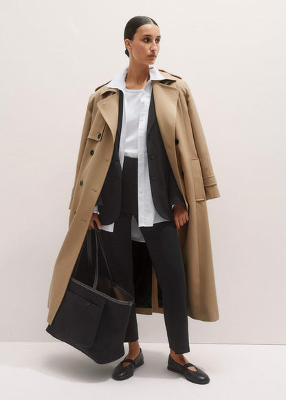 ME+EM Black Wool-Blend Travel Tailoring Slim Crop Pant