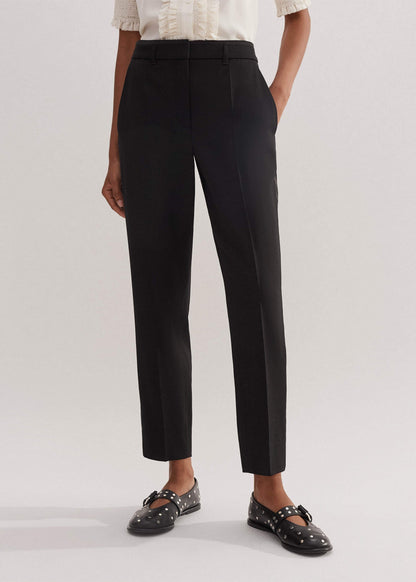 ME+EM Black Slim Crop Forever Tux Pant | Woven Pants
