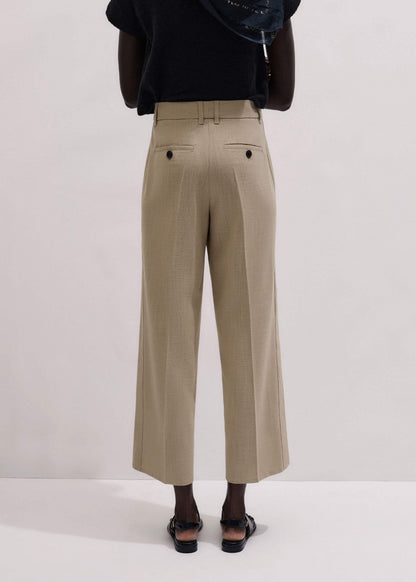 ME+EM Sand Tailored Straight Crop Pant