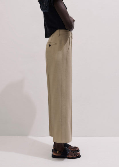 ME+EM Sand Tailored Straight Crop Pant