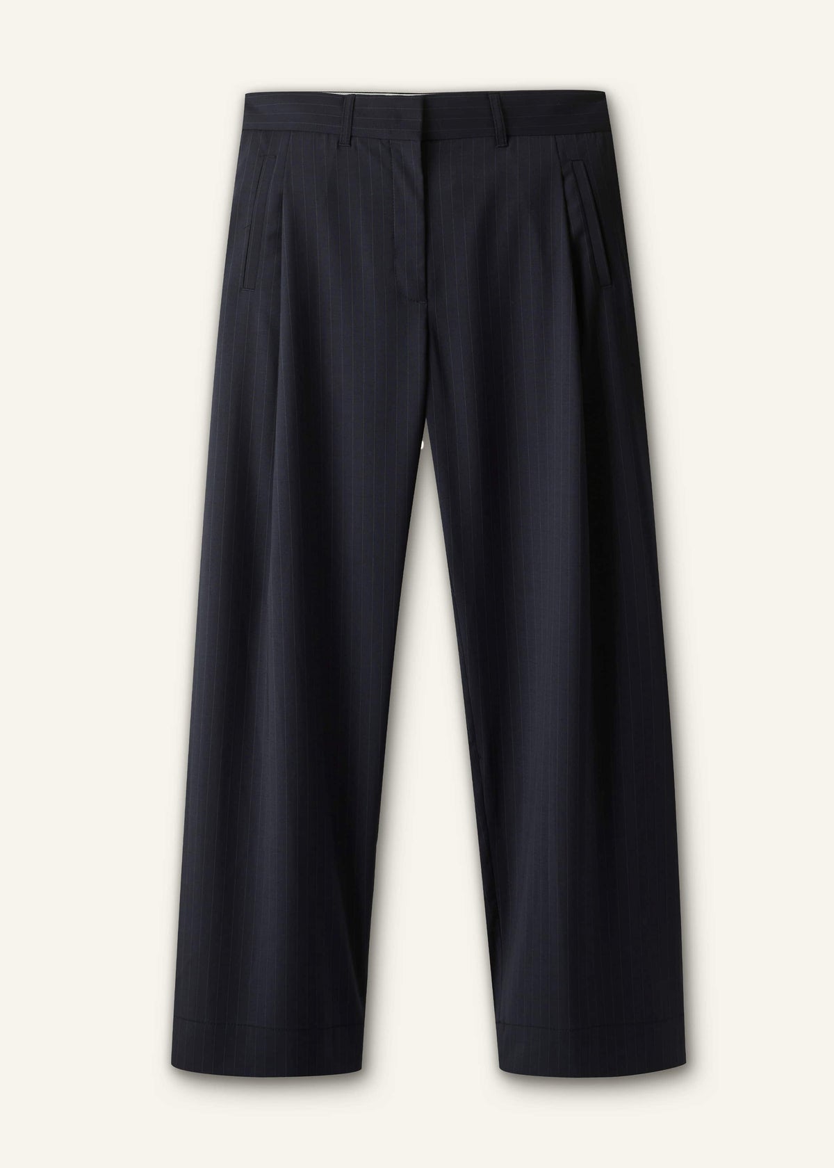 ME+EM Navy Pinstripe Clever Pant