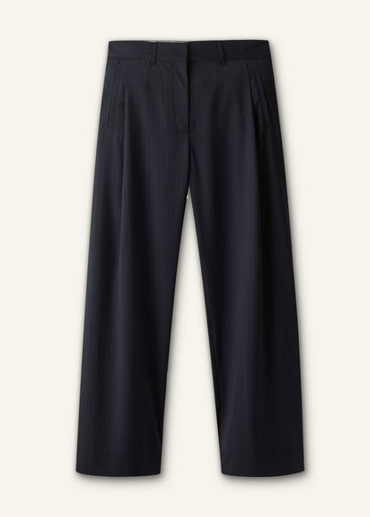 ME+EM Navy Pinstripe Clever Pant