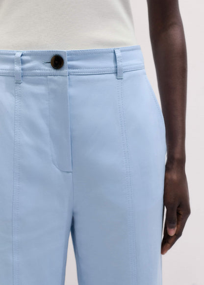 ME+EM Blue Straight Crop Pant