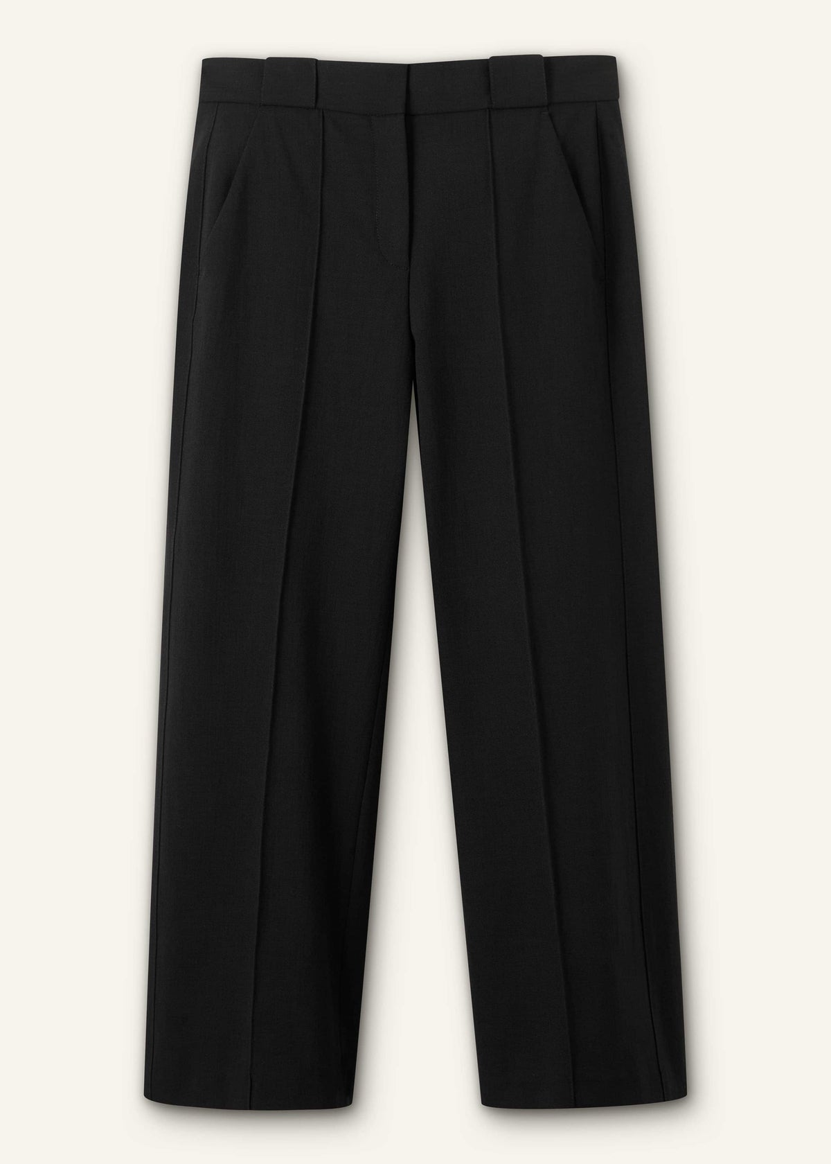 ME+EM Black Straight Crop Pant