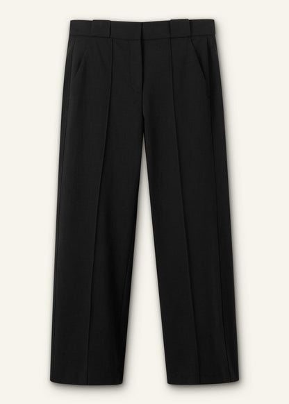 ME+EM Black Straight Crop Pant