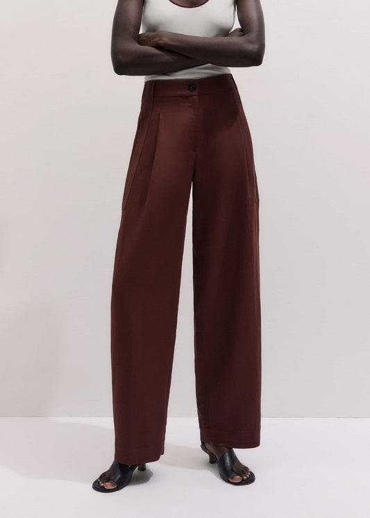ME+EM Cinnamon Brown Extreme Taper Pant