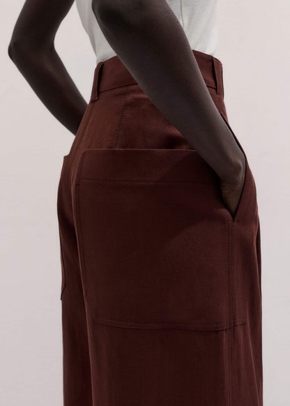 ME+EM Cinnamon Brown Extreme Taper Pant