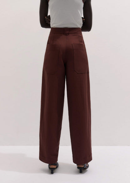 ME+EM Cinnamon Brown Extreme Taper Pant