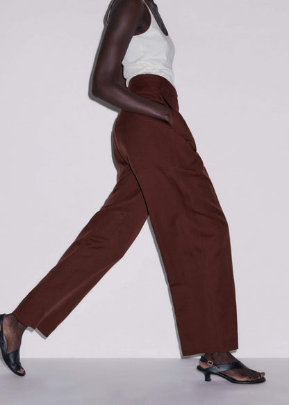 ME+EM Cinnamon Brown Extreme Taper Pant