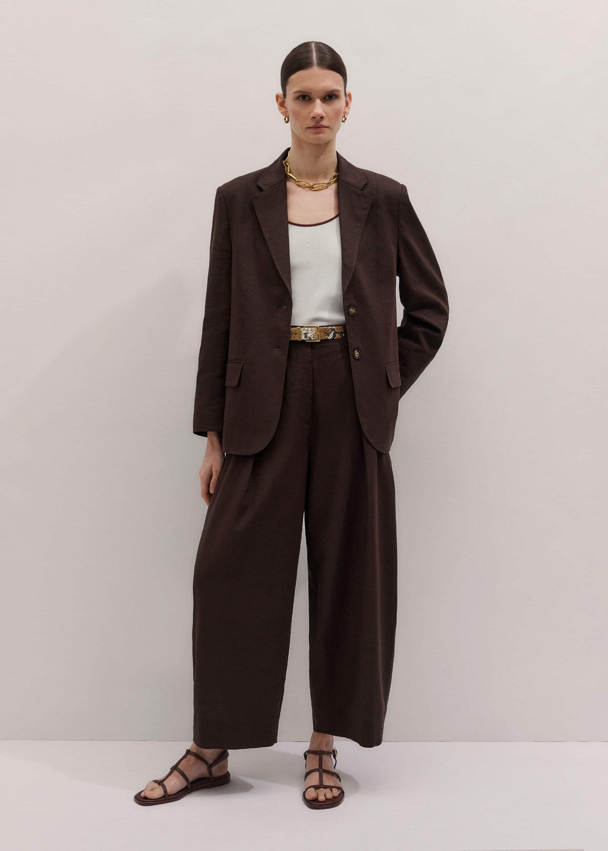 ME+EM Brown Extreme Taper Pant