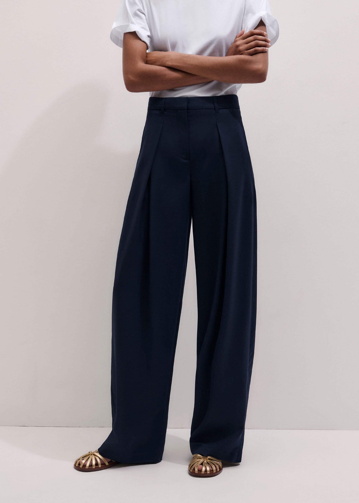 ME+EM Navy Extreme Taper Pant