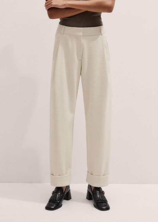 ME+EM Ivory Clever Tapered Pant