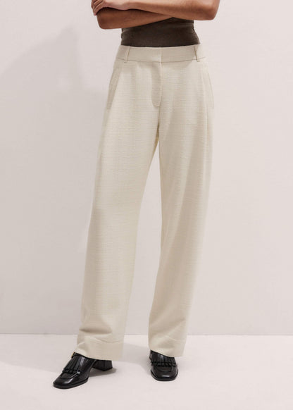 ME+EM Ivory Clever Tapered Pant