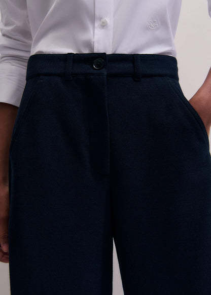 ME+EM Navy Textured Extreme Tapered Pant