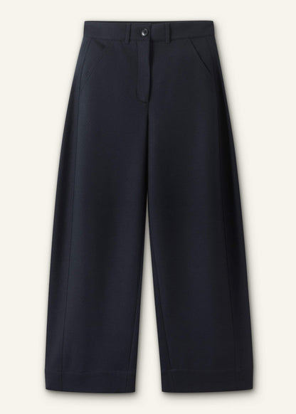 ME+EM Navy Textured Extreme Tapered Pant