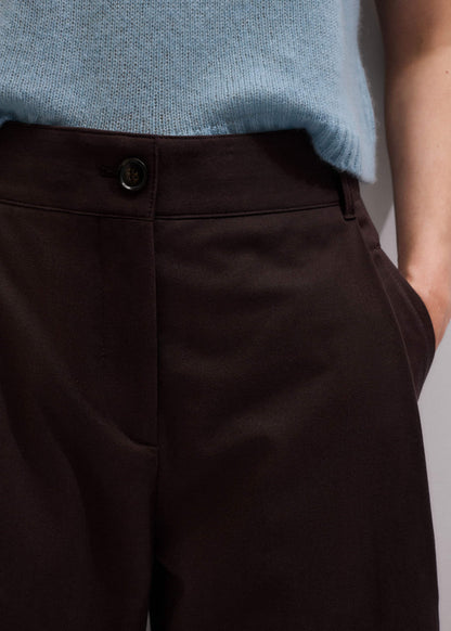 ME+EM Chocolate Brown Clever Tapered Chino