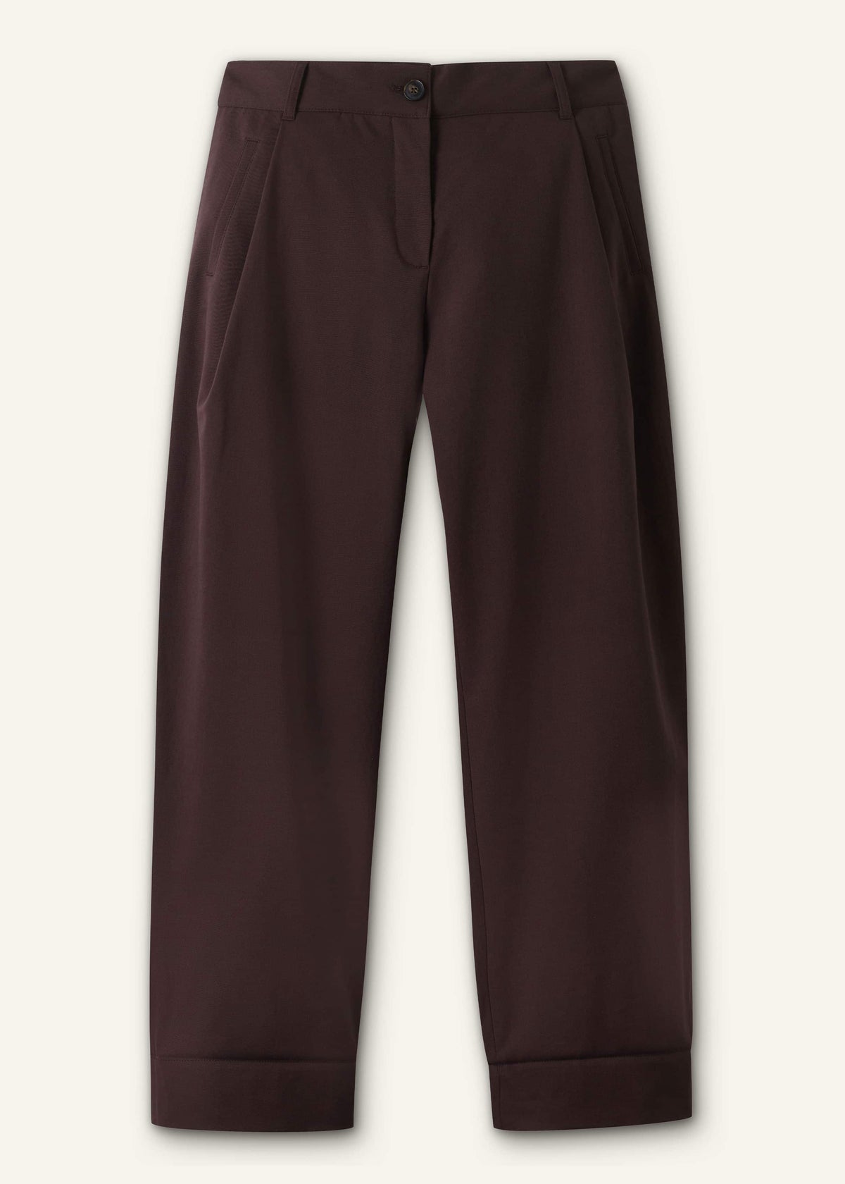 ME+EM Chocolate Brown Clever Tapered Chino
