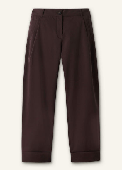 ME+EM Chocolate Brown Clever Tapered Chino