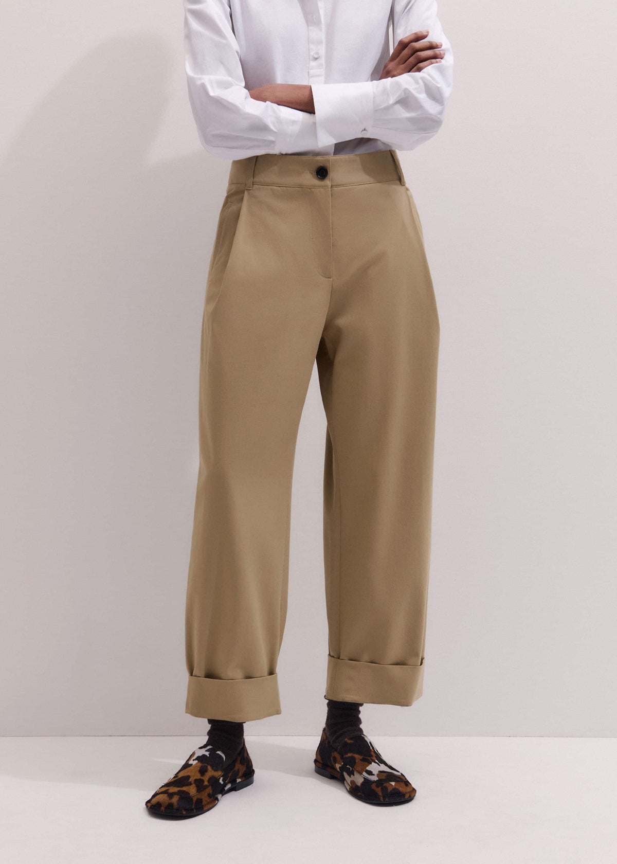 ME+EM Brown Clever Tapered Chino