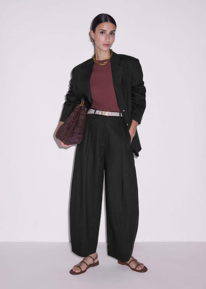ME+EM Black Extreme Taper Pant