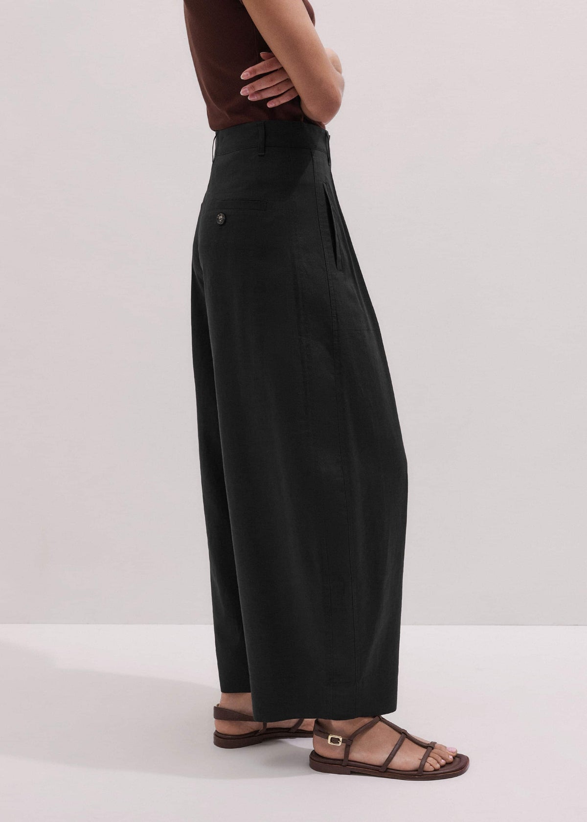 ME+EM Black Extreme Taper Pant
