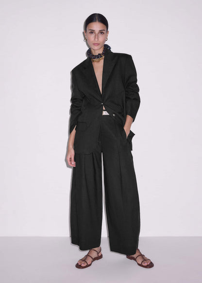 ME+EM Black Extreme Taper Pant