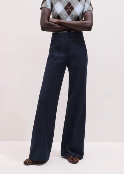 ME+EM Navy Tailored Leg Elongator Pant
