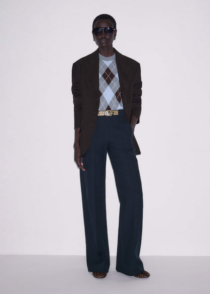 ME+EM Navy Tailored Leg Elongator Pant