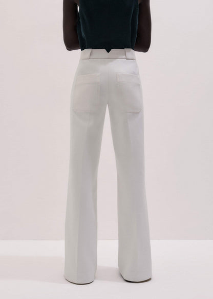 ME+EM Ivory Everyday Leg Elongator Pant