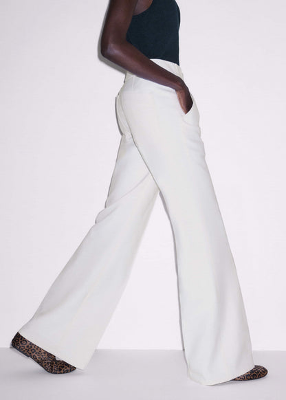 ME+EM Ivory Everyday Leg Elongator Pant