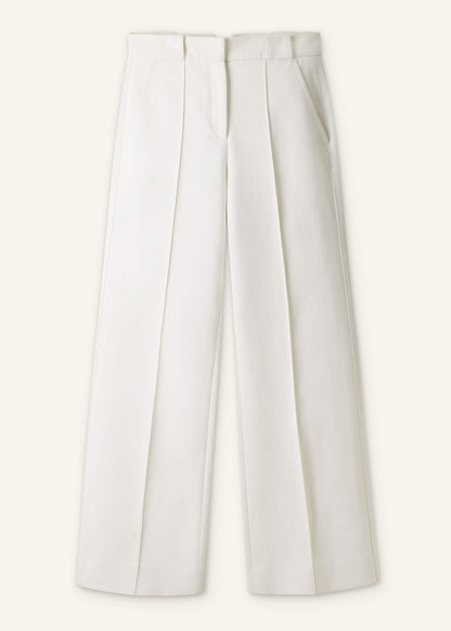 ME+EM Ivory Everyday Leg Elongator Pant