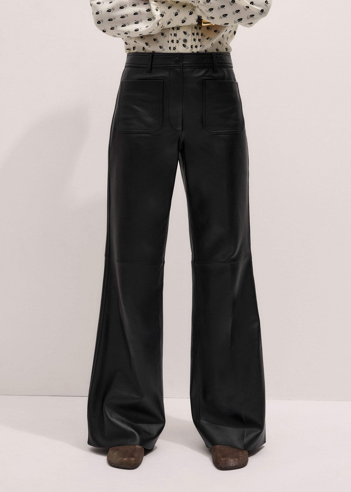 ME+EM Black Boot Cut Pant