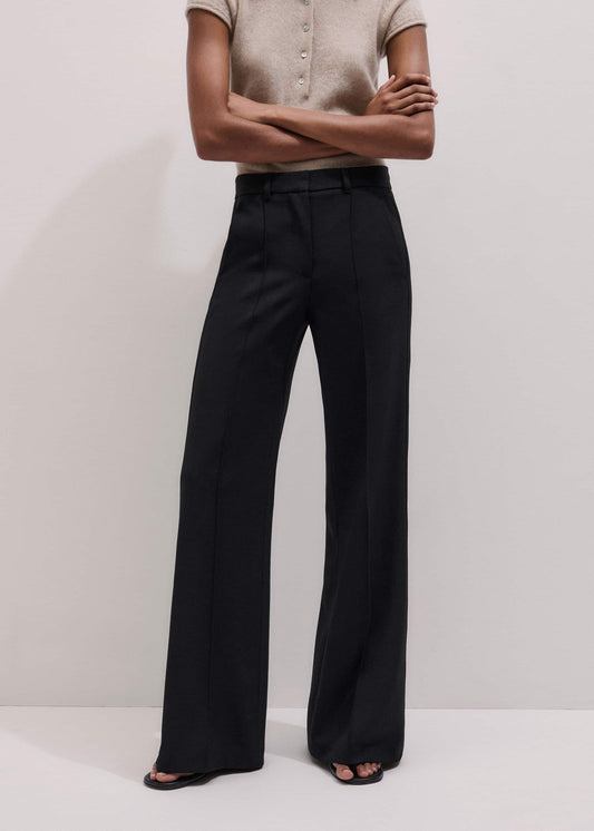 ME+EM Black Tailored Leg Elongator Pant