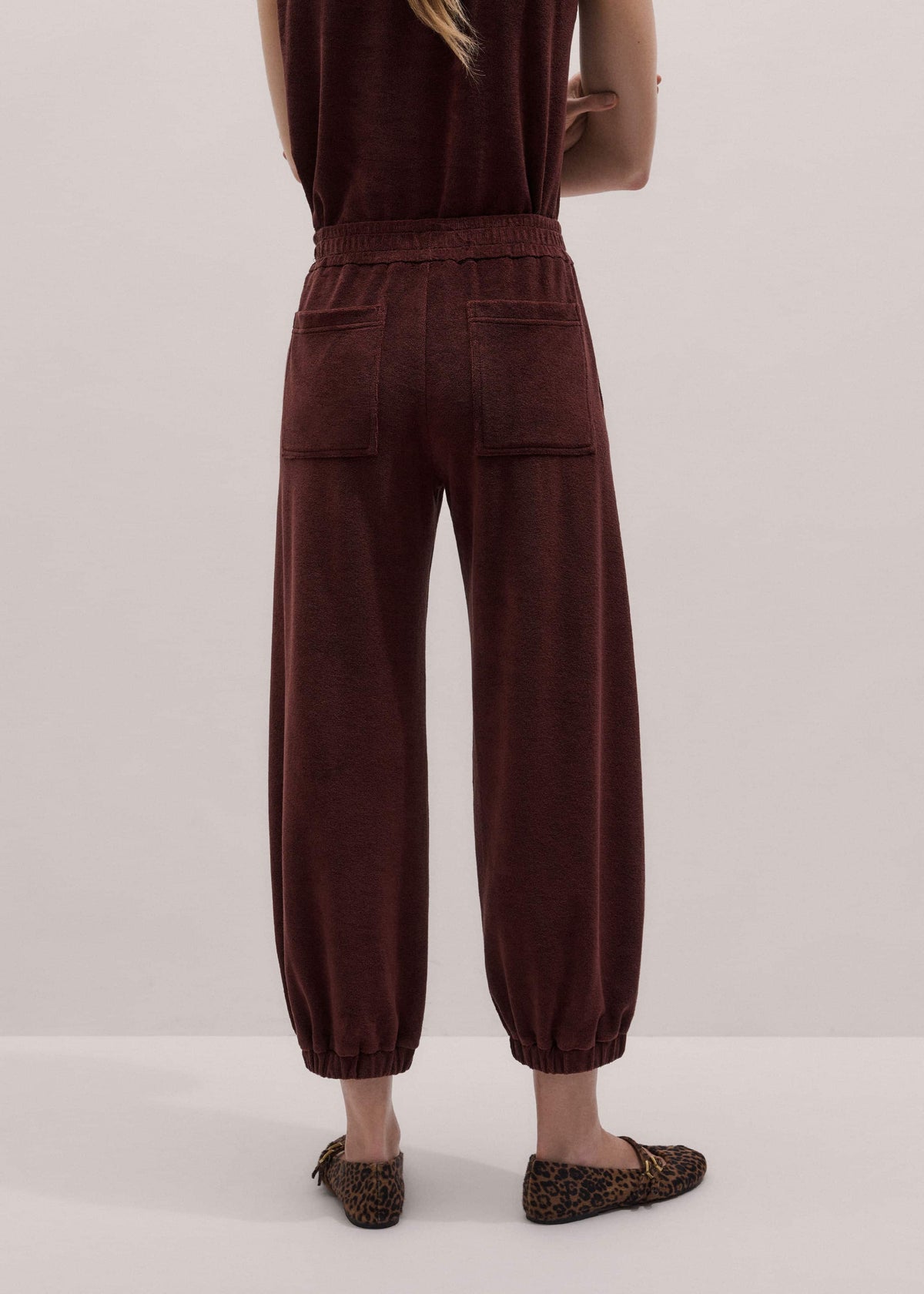 ME+EM Cinnamon Brown Relaxed Sweatpant
