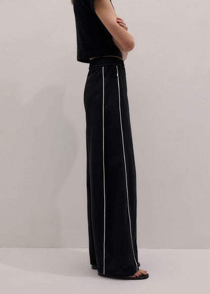 ME+EM Black Wide Barrel Track Pant