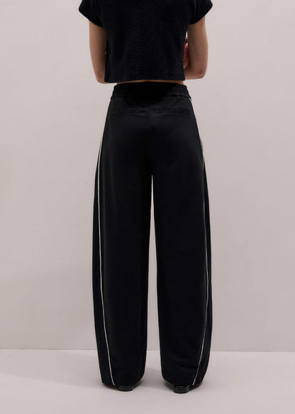 ME+EM Black Wide Barrel Track Pant